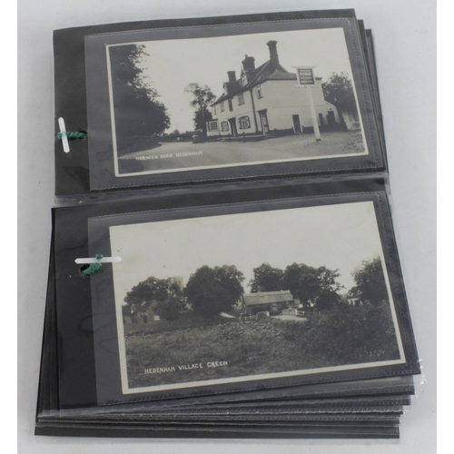 739 - Norfolk, Hedenham: A fine selection of cards inc Public House, The Hall, Rectory roads, School class... 