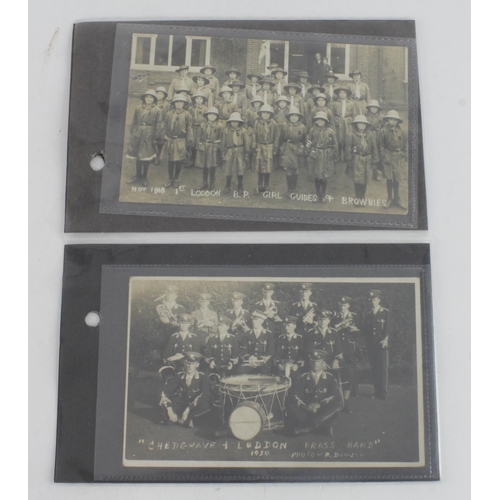 748 - Norfolk, Loddon: Two RP card's - 1918 1st Loddon Girl Guides & Brownies + 1930 Chedgrave and Loddon ... 