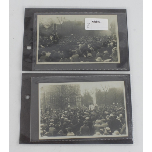 782 - Suffolk, Bungay: 1919 Unveiling of Bungay War memorial - a group of three RP cards.