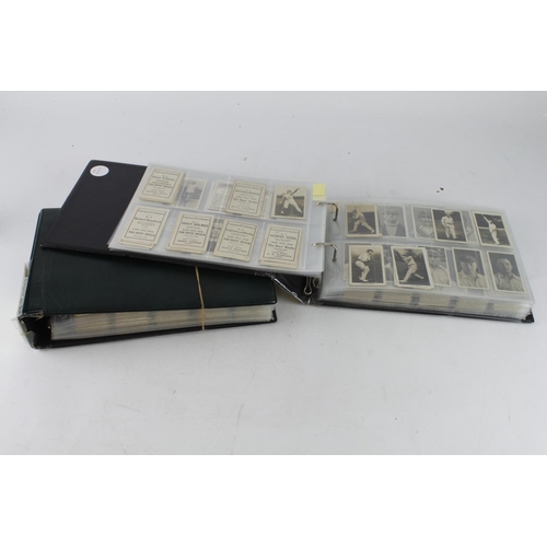 861 - Cricket interest cards, large quantity contained in 2 modern albums, tobacco & trade issues, approx ... 
