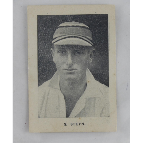 872 - Hartleys Tobacco (S.Africa), South African English Cricket Tour 1929 type card 'S. Steyn', cat £120 ... 
