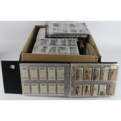 877 - Large box containing a large quantity of sets mainly in pages, mixed condition, viewing recommended