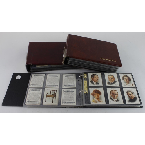 895 - Modern albums x 3, containing 33 complete sets of cards, issuers include Players, Lea, Carreras, Wil... 