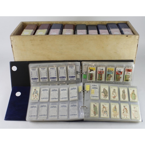 902 - Players, very large quantity contained in 9 modern albums, (no L size cards), at least 124 complete ... 