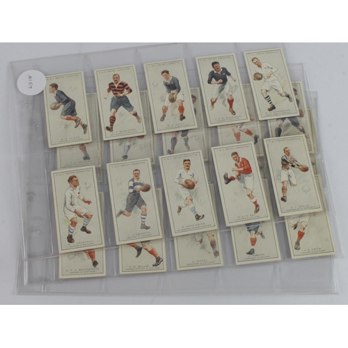 909 - Smith - Prominent Rugby Players, complete set in pages, mainly VG   cat value £350
