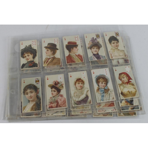 920 - Will's - Beauties P/C inset 1897, complete set in pages, G - VG cat value £1250