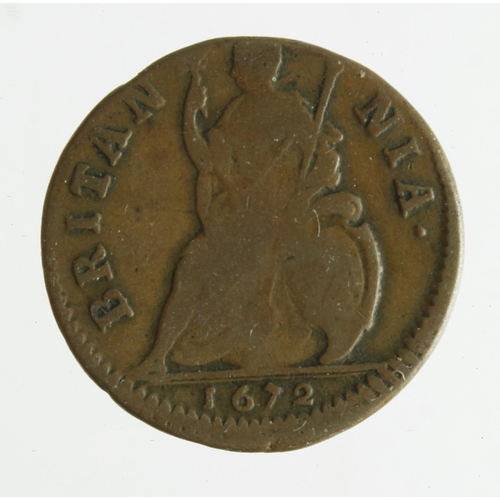 102 - Farthing 1672 Fine.