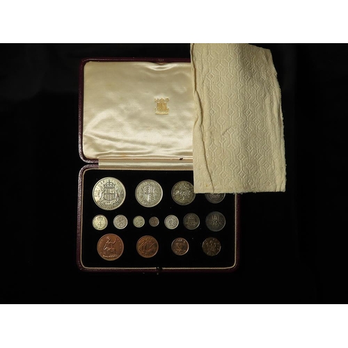 241 - Proof Set 1937 (15 coins) Crown to Farthing, including Maundy set, nFDC with original case.