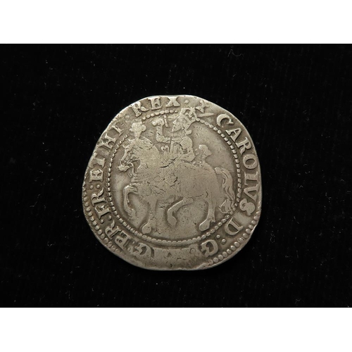 387 - Charles I silver Halfcrown, mm. cross calvary, no long cross rev., S.2766, 14.50g. Fine, scarce, lig... 