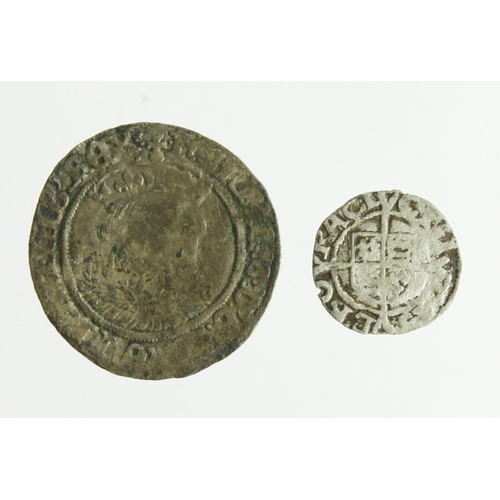 428 - Henry VIII (2): Debased Groat of Bristol, S.2372, 20.06g, nF for type; plus a debased Penny of York,... 