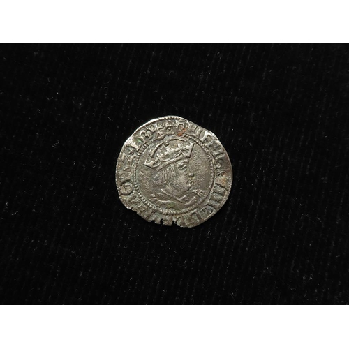 431 - Henry VIII silver Halfgroat of Canterbury, Archbishop Warham (WA beside shield), mm. 'uncertain mark... 