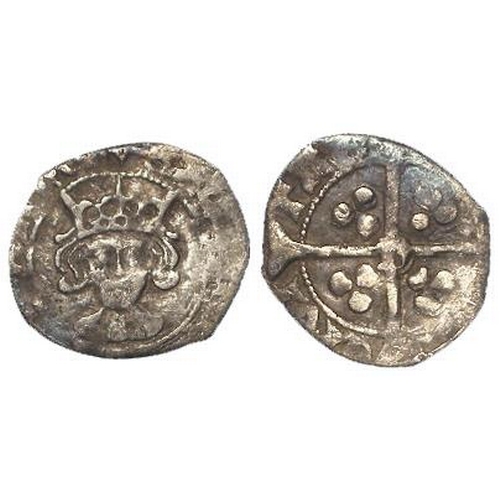 434 - Richard III silver Penny of Durham, mm. lis, 'S' on breast (Archbishop Sherwood), 'D' in centre rev.... 