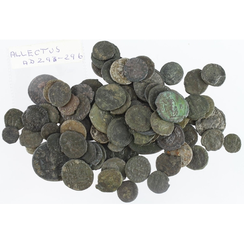 436 - Roman Coins (80) mostly bronze, a few silver, mixed grade.