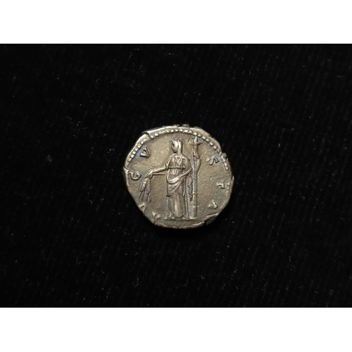 453 - Roman Imperial: Diva Faustina Senior AR Denarius, Rome after 141 AD. Rev: Ceres stg. l., AVGVSTA leg... 