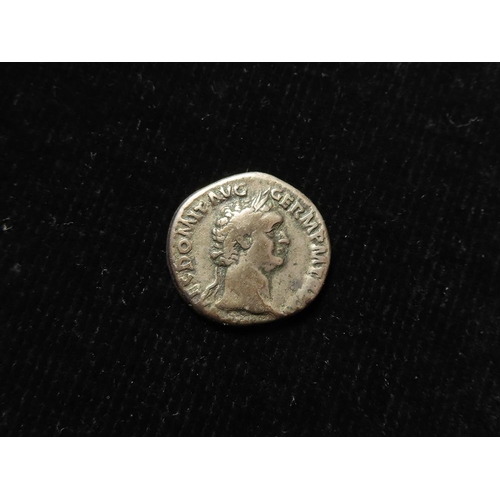 456 - Roman Imperial: Domitian AR Denarius, Rome 87 AD, Minerva stg. r. rev., RIC 504. 3.31g. AVF/F.