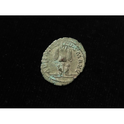 457 - Roman Imperial: Gallienus billon Antoninianus, Cologne 257-258 AD. Trophy and captives rev., RIC 18;... 