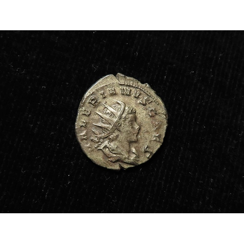 469 - Roman Imperial: Valerian II Caesar billon Antoninianus, Cologne 256-258 AD. Rev: The child Jupiter s... 