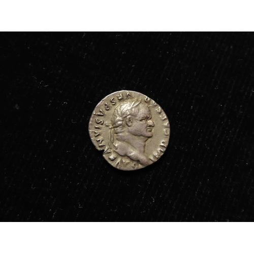 471 - Roman Imperial: Vespasian AR Denarius, Rome 75 AD. Rev: Pax seated l. 'COS VI' legend. RIC 772. 2.94... 