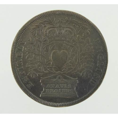 801 - British Commemorative Medal, silver d.35.5mm: Accession of Queen Anne 1702, by J. Croker, Eimer #388... 