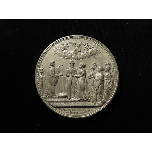 810 - British Commemorative Medal, white metal d.74mm: Marriage of Victoria to Prince Albert 1840 (medal) ... 