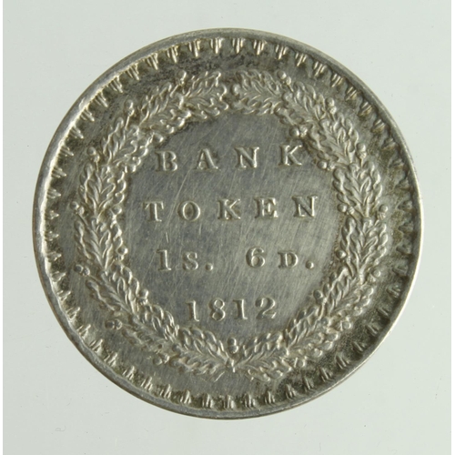 96 - Eighteen pence bank token (S3771) 1812 EF