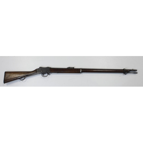 102 - Martini Henry Rifle dated 1887, made by Enfield, barrel and receiver matching serial numbers '940', ... 