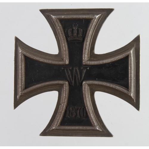 1225 - Germany from a one owner collection, an Iron Cross, 1870 1st class, tiny makers mark on pin, 3x piec... 