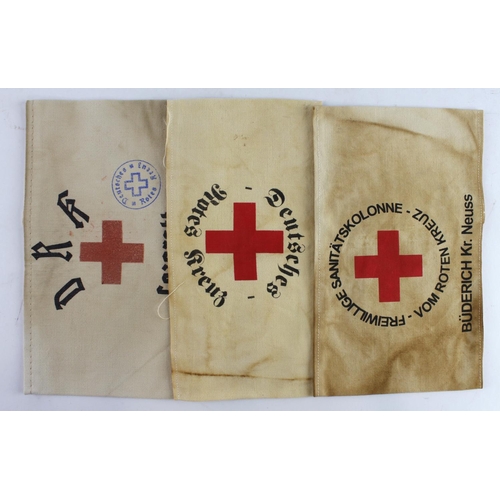 1243 - Germany from a one owner collection, three German Red Cross armbands.