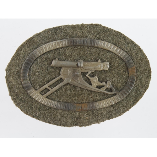 1269 - WW1 Imperial German army machine gunner's shelve badge.