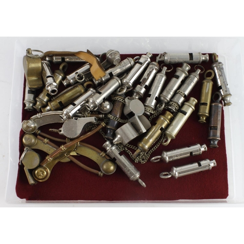 232 - Box of assorted Whistles, some ARP, some Broad Arrow, some Navy  (Qty)