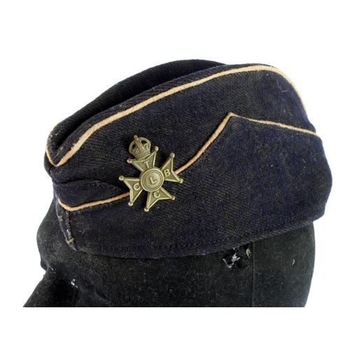 277 - Church Lads Brigade early type hat with scarce kings crown hat badge.