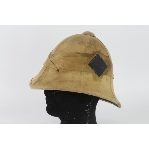 305 - Desert Pith Helmet an early pattern, usually associated with Victorian Indian and African campaigns,... 