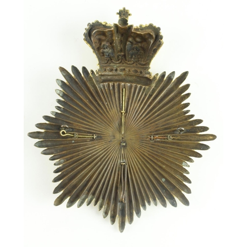 320 - Herefordshire Regiment '36' Belltop Officers Helmet Plate circa 1816-22, General officers shako. Sup... 