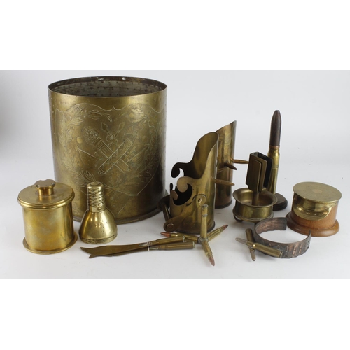 433 - Trench Art collection, mostly WW1 Era  (qty)  buyer collects