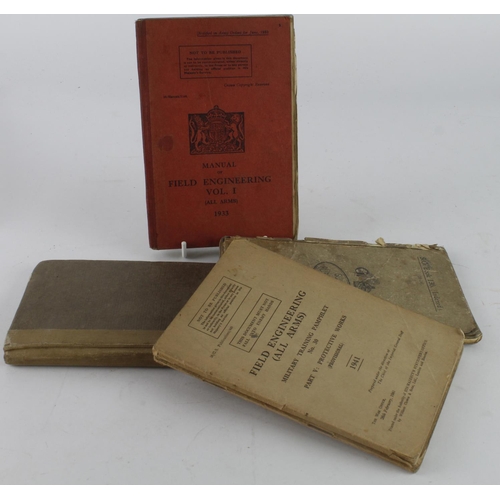 521 - WW2 selection of RE pocket books, manual note book etc., all relating to J F Allen no 2078711 507th ... 