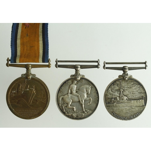 575 - BWM & Mercantile Marine Medal (Robert H. Roberts), EDVII Royal Naval Reserve LSM (E.2084 R H Roberts... 