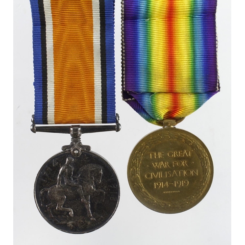 582 - BWM & Victory Medal (161380 3.AM. L P Bailey RAF) with copied research, born Rotherham.  (2)