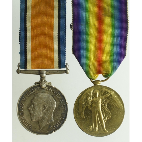 595 - BWM & Victory Medal (37279 Pte A Griffith R.W.Fus) served 16th and 24th Bn's   (2)