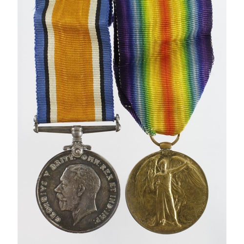 598 - BWM & Victory Medal (4748 Pte F B Day, Camb R) discharged, Wounds. Vendor states lived High St, Chat... 