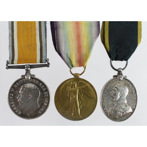 600 - BWM & Victory Medal (53197 A.Sjt J L O'Connor Suffolks), and TFM GV (3647324 Cpl J L O'Connor 5-P.W.... 