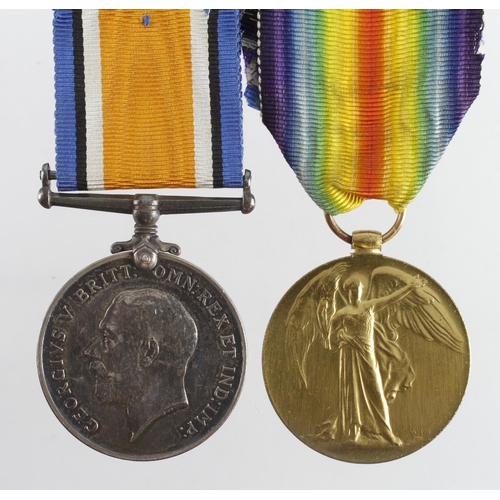 606 - BWM & Victory Medal (M.27397 C Booth E.A.5. RN). With research, born Dewsbury, Yorks.  (2)