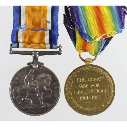 606 - BWM & Victory Medal (M.27397 C Booth E.A.5. RN). With research, born Dewsbury, Yorks.  (2)