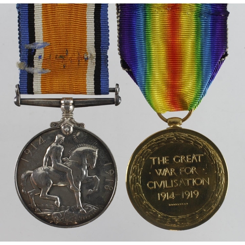 615 - BWM & Victory Medal named (Q.M. & Lieut A Bagshaw) served 1/Y & L and the N.Staff R as a Captain. Li... 