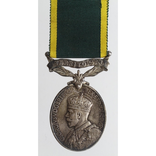 645 - Efficiency Medal GV with Territorial clasp (746665 Bmbr L S Digby RA)