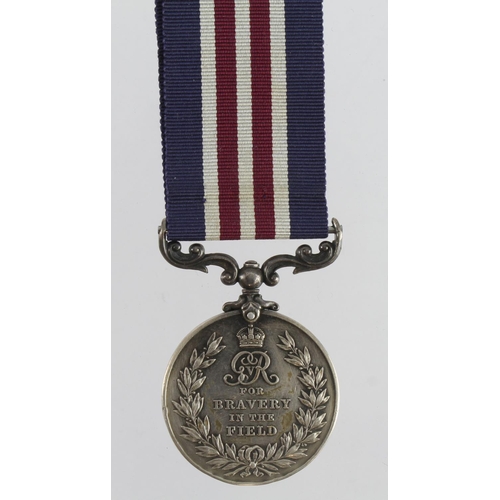 741 - Military Medal GV, naming erased.  Sold as seen