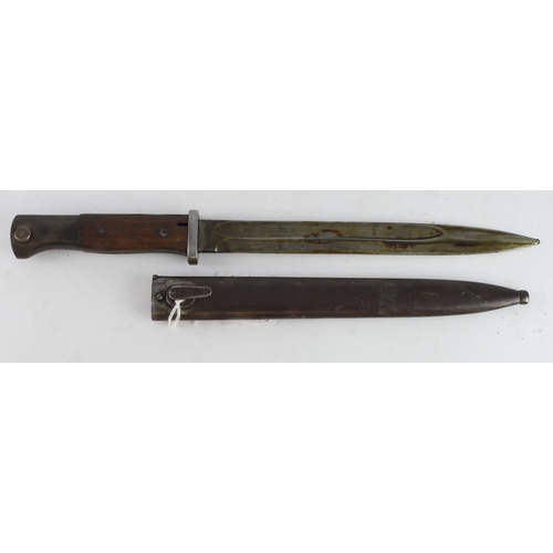 81 - Imperial German M1884/98 bayonet by G Hammensfahr Solingen Foche. Blade 10