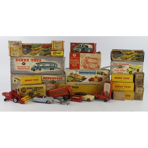 101 - Dinky. A collection of Dinky models (some boxed), together with a group of other makers including Mi... 