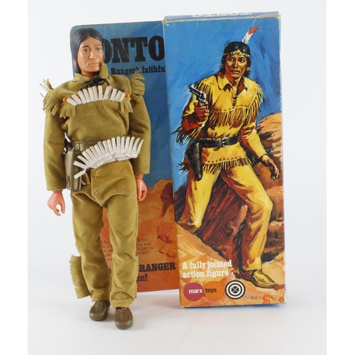 130 - Marx Lone Ranger figure 'Tonto', contained in original box (sold as seen)