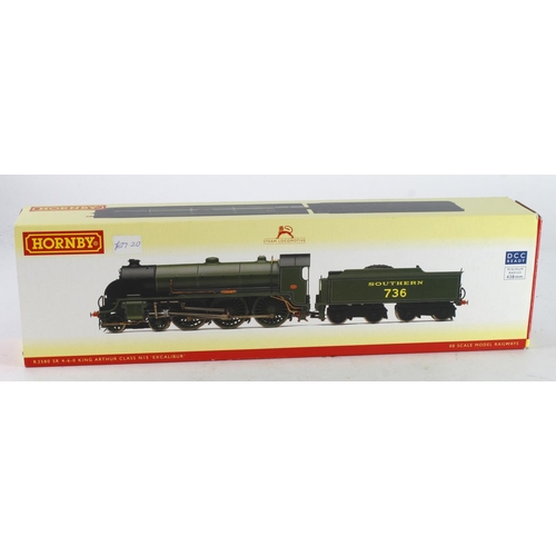 291 - Hornby boxed OO gauge Class N15 Southern Region 4-6-0 '736 Excalibur' (R2580), DCC Ready