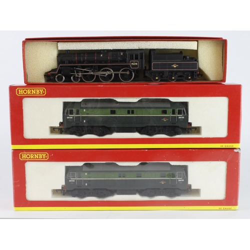 295 - Hornby. Two boxed Hornby OO gauge locomotives, comprising BR Bo Bo Diesel Electric Class 29 D6130 (R... 